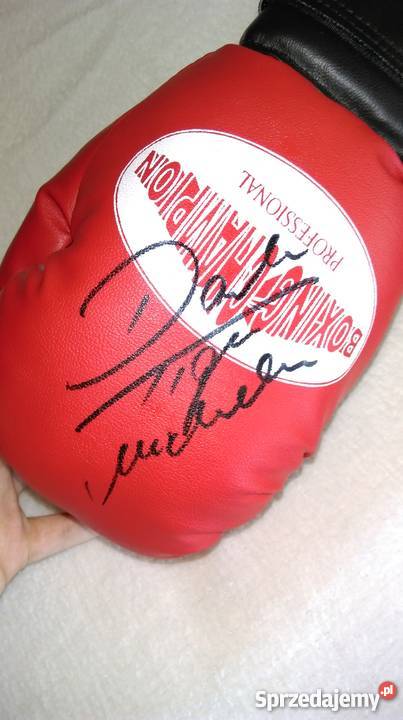 Rękawice z autografem Tiger Michalczewski NOWE Olsztyn