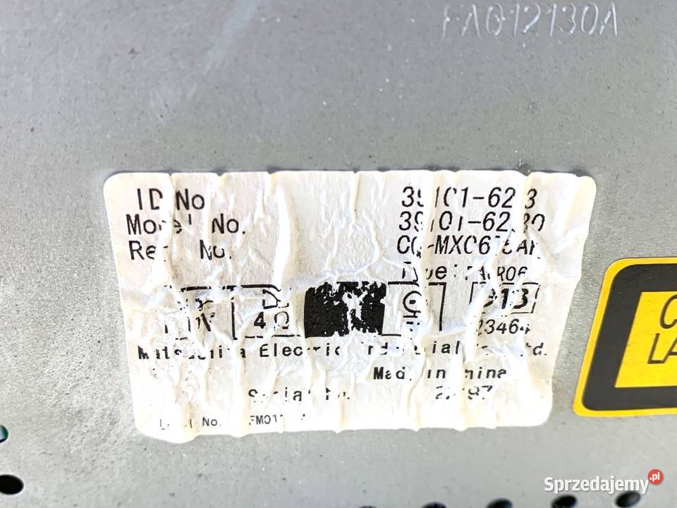 RADIO SUZUKI SWIFT III 3910162J3 ODTWARZACZ