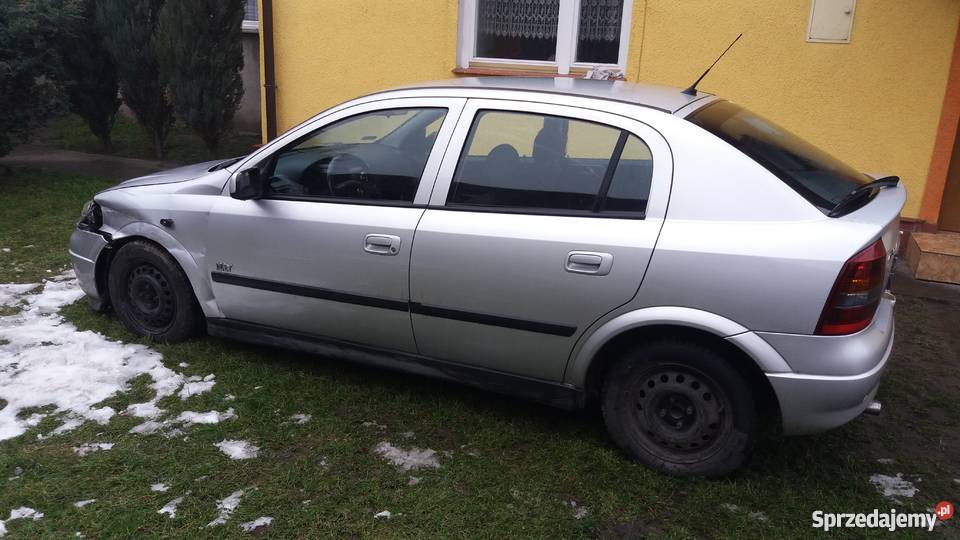 Opel Astra G 16 benzyna 2003 152000 srebrny wielkopolskie Kłodawa