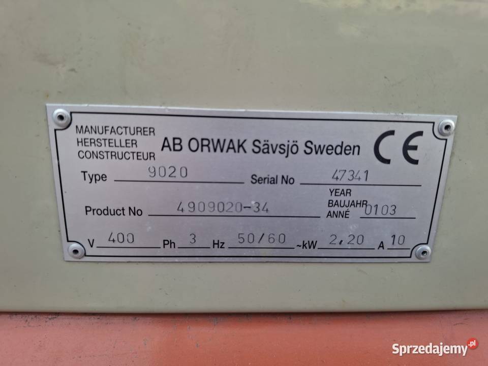 Belownica prasa dwukomorowa do foli makulatury Drzewica