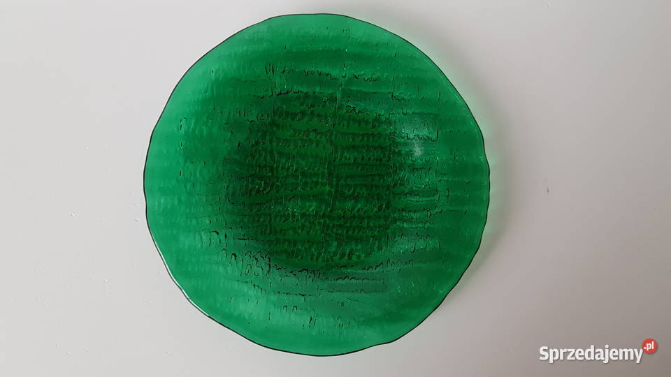 Talerzyk Igloo Ząbkowice kolorowe szkło PRL