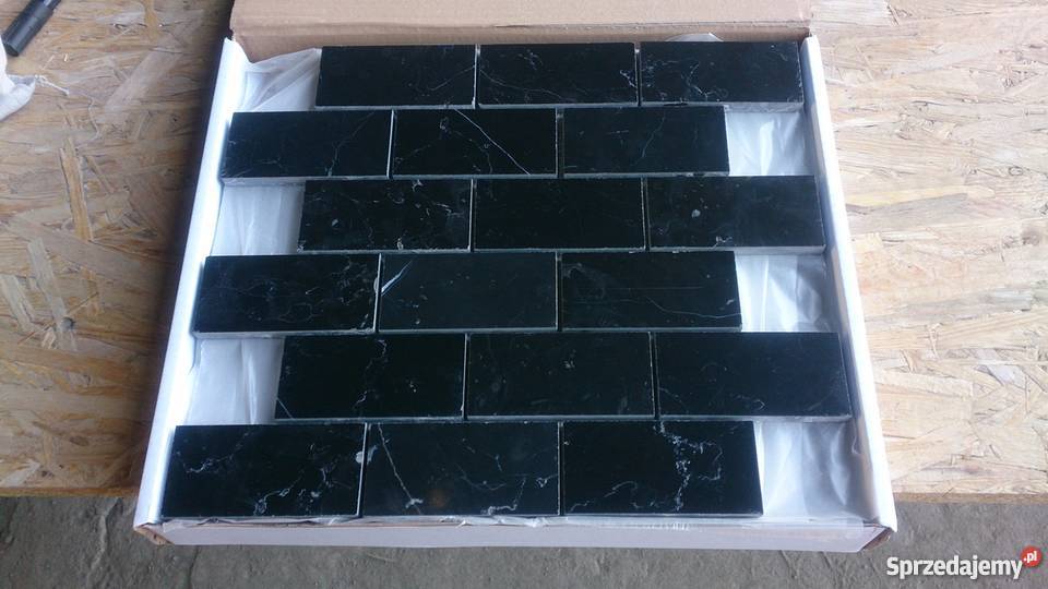 Mozaika marmurowa BRICK Nero Marquina kamień