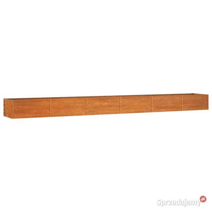 vidaXL Podwyższona donica rdzawa 600x80x45 Warszawa