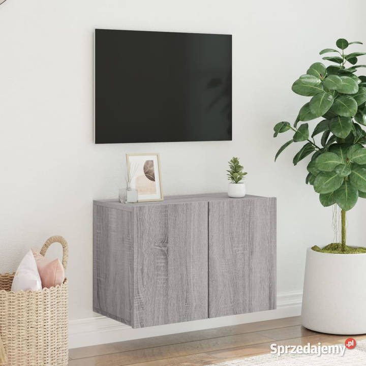 Ścienna szafka TV szary dąb sonoma 60x30x41 Warszawa
