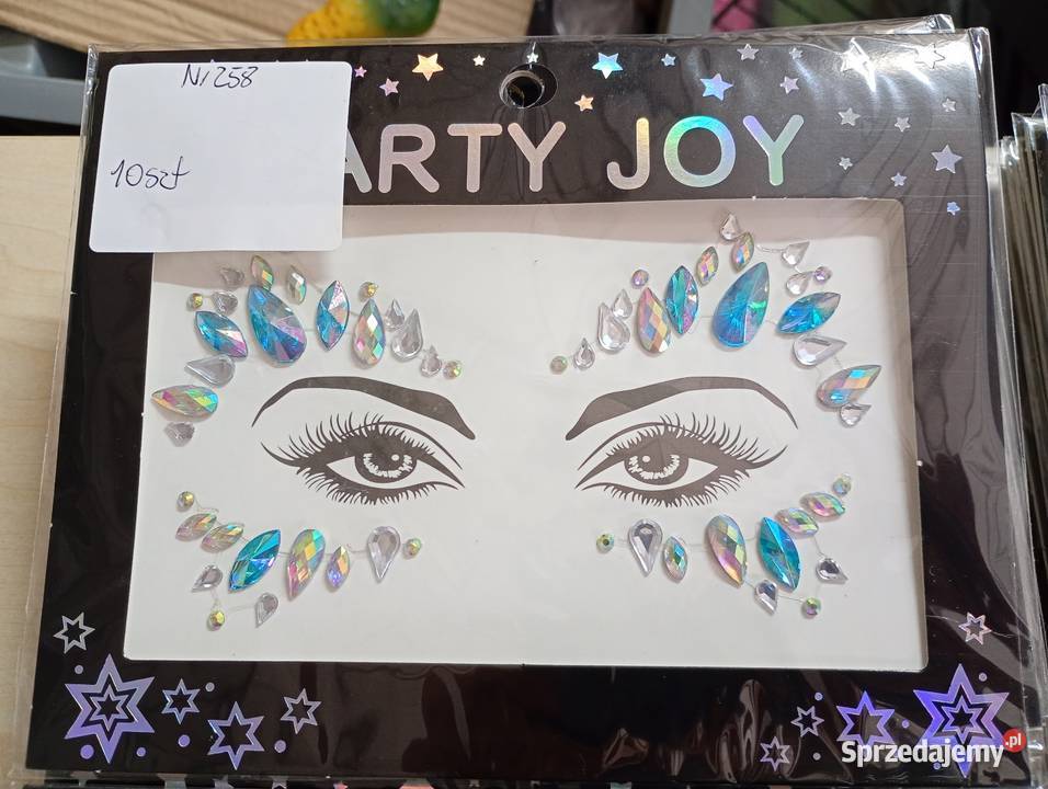 Kryształki na twarz PARTY JOY Cyrkonie Przysucha