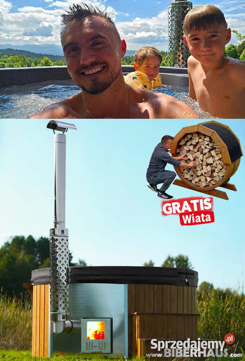 BALIA Ogrodowa Jacuzzi PIEC Hydromasaż 200 LED Balie Nowy Targ