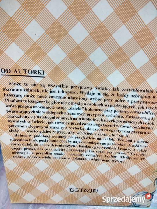 Przyprawy z całego świata książki antykwariat mazowieckie Warszawa