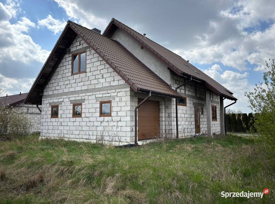 Dom i budynek usługowy 200 m2 działka 4 335 m podlaskie