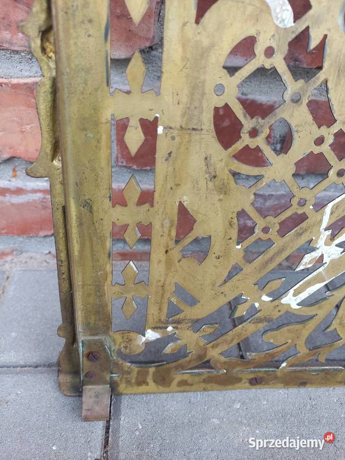 Drzwiczki metalowe Mosiężne złoty kolor okno