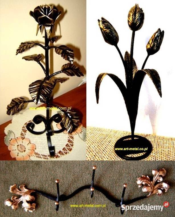 Róża kuta Ławka ogrodowa Metaloplastyka Skrzyszów