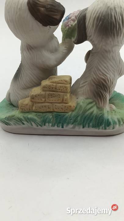 Figurka dwa bawiące się pieski Zamość