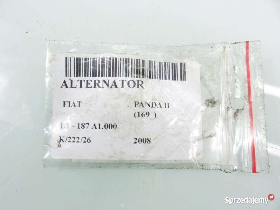 ALTERNATOR FIAT PANDA II 11 83631750 Układ elektryczny silnika sprzedam