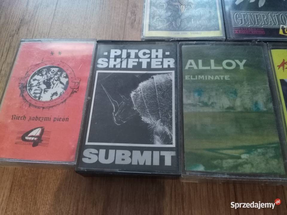 Kasety rock metal z mojej kolekcji super zespoły Włocławek