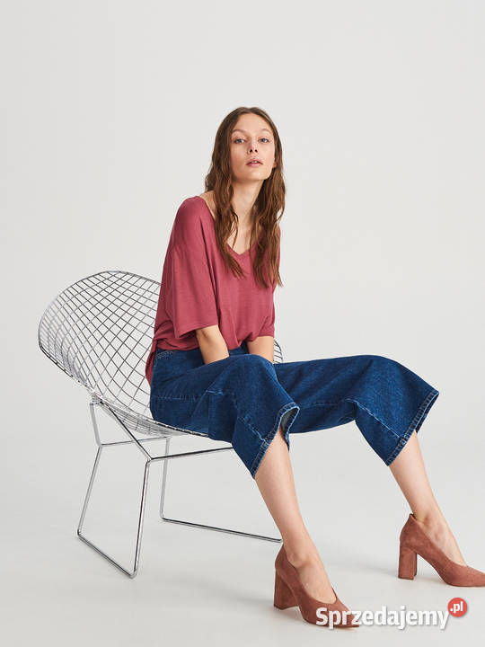 Wysokie buty Reserved 39 brudny róż słupek na Czółenka sprzedam