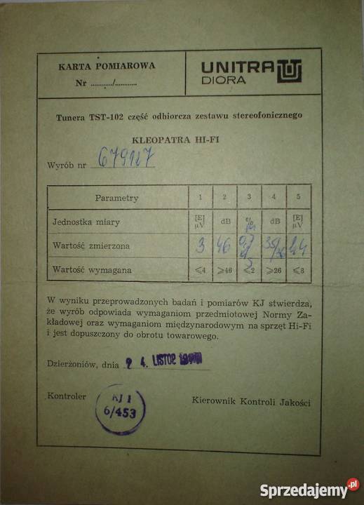 Kleopatra HiFi oldskulowy zestaw stereo Warszawa