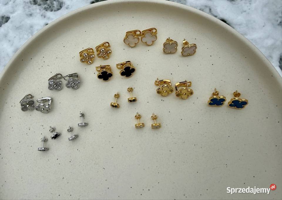 kolczyki na sty l van Cleef arpels Alhambra Gdynia