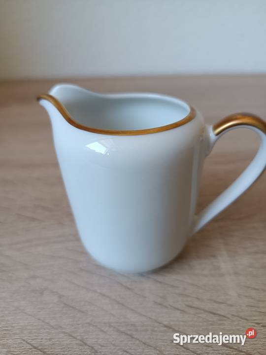 Porcelanowy złocony mlecznik Arzberg Gorlice