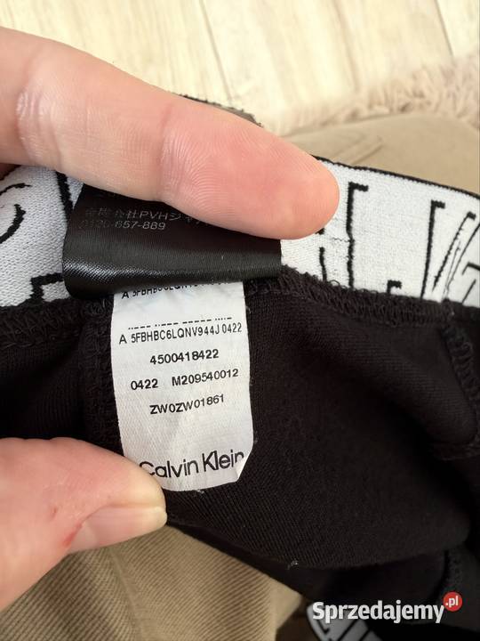 Spodnie damskie Calvin Klein Jeans czarne wysoki Kuków sprzedam