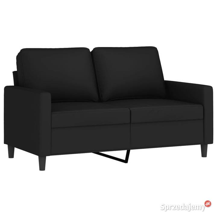 Sofa 2osobowa czarna 120 tapicerowana aksamitem Warszawa