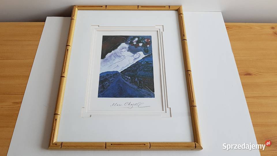 Oprawiona grafika Le Songe syg Marc Chagall Dąbrowa Górnicza sprzedam
