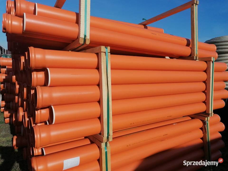 Rura kanalizacyjna SN8 pcv 110x32 oranż I Międzybórz sprzedam