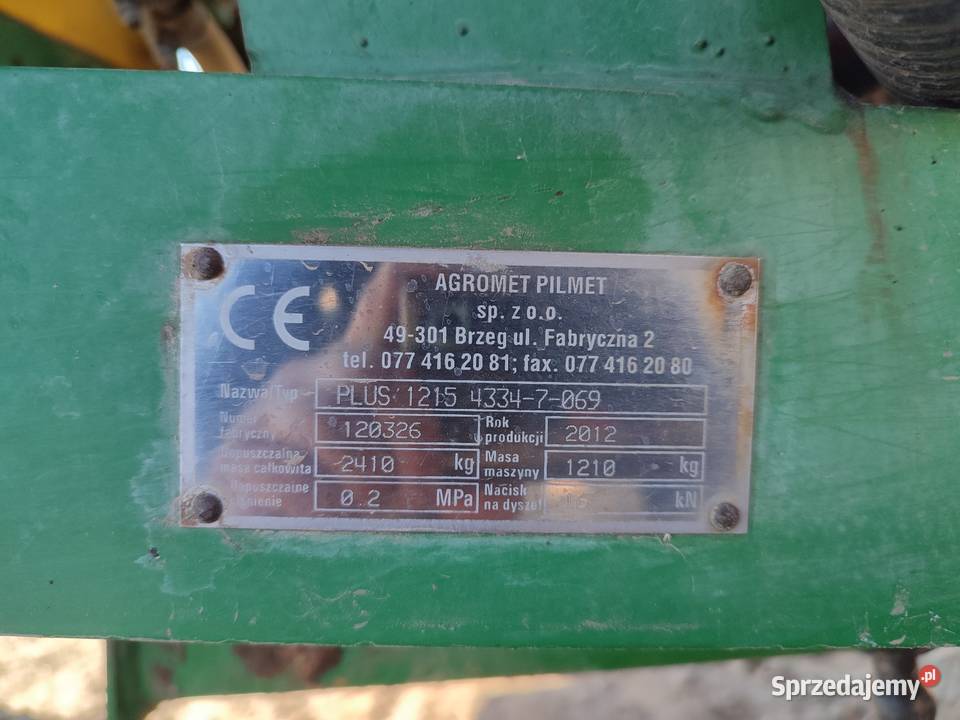 Opryskiwacz Pilmet Unia 1215 Grabowiec