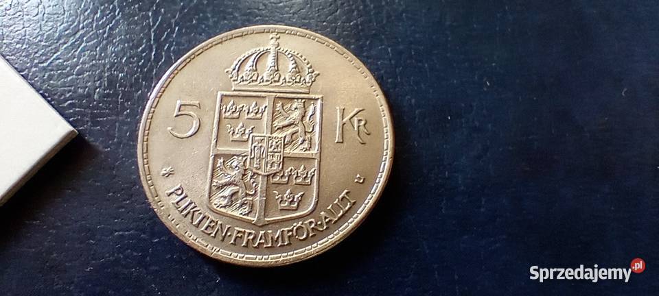 Stare monety 5 koron 1972 Szwecja Numizmatyka Kolekcje Lesko