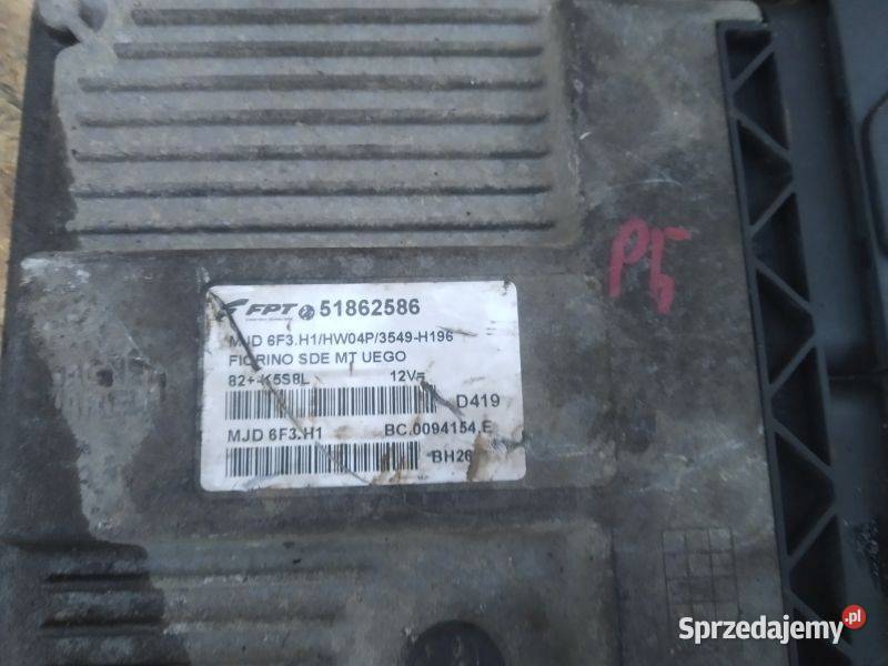 STEROWNIK SILNIKA FIAT FIORINO 13D 51862586 Czujniki i sterowniki Silniki i osprzęt śląskie