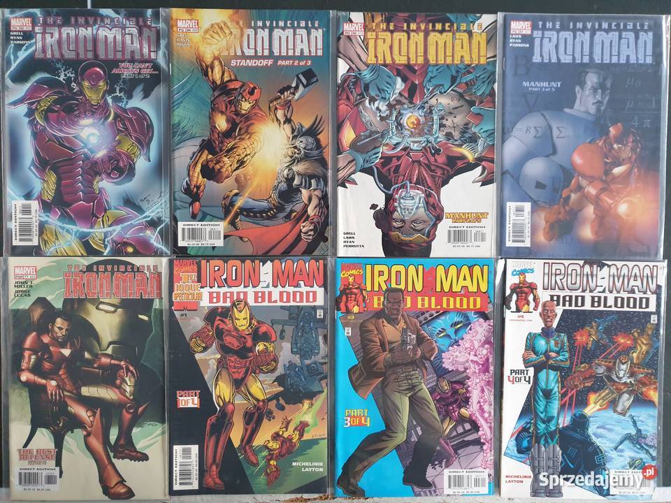 Iron Man zestaw 46 oryginalnych komiksów Marvel Komiksy pomorskie Gdynia