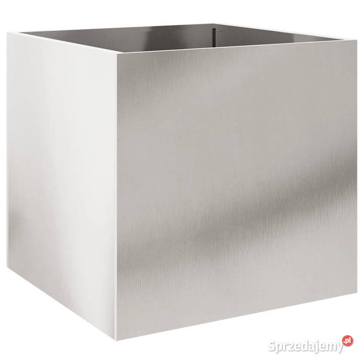 Donica srebrna 49x47x46 stal nierdzewna WM841567 Donice Warszawa
