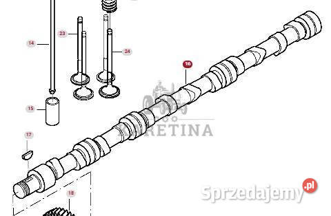 Massey Ferguson 8480 Wałek Rozrządu CZĘŚCI Jastrzębniki sprzedam