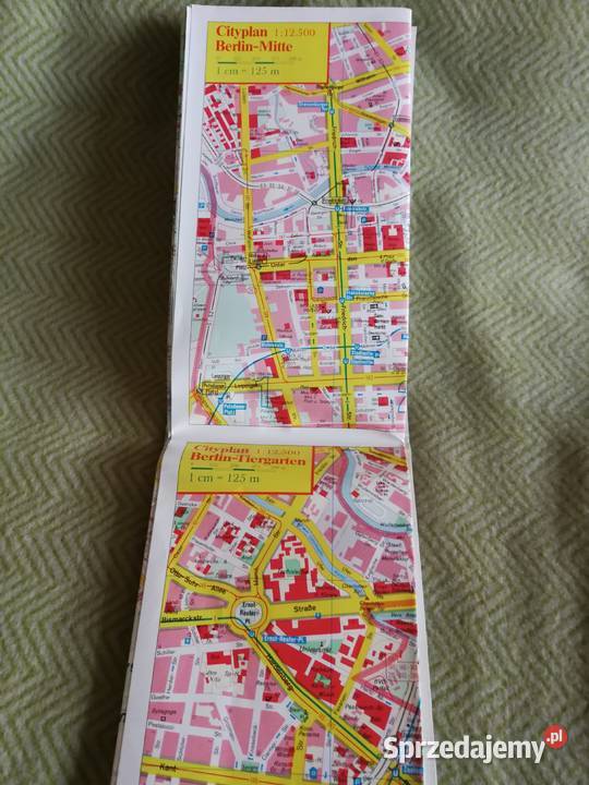 Plan Miasta Berlin ADAC Stadtplan 1996 Indeks zachodniopomorskie Szczecin