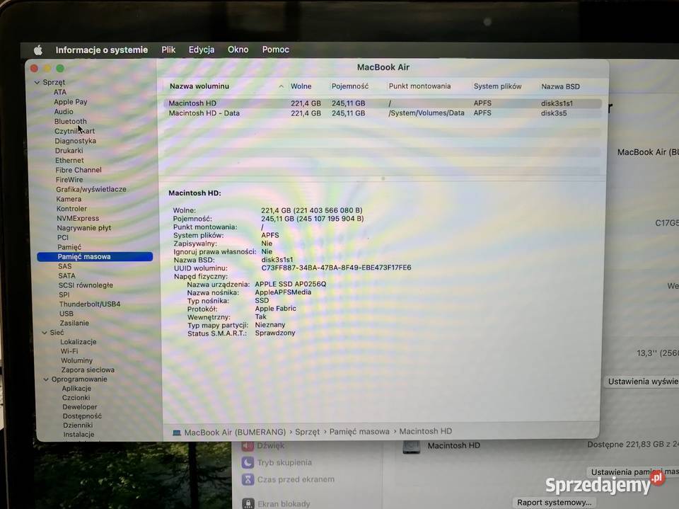 Apple MacBook Air M1 8GB 256GB SSD Retina 133