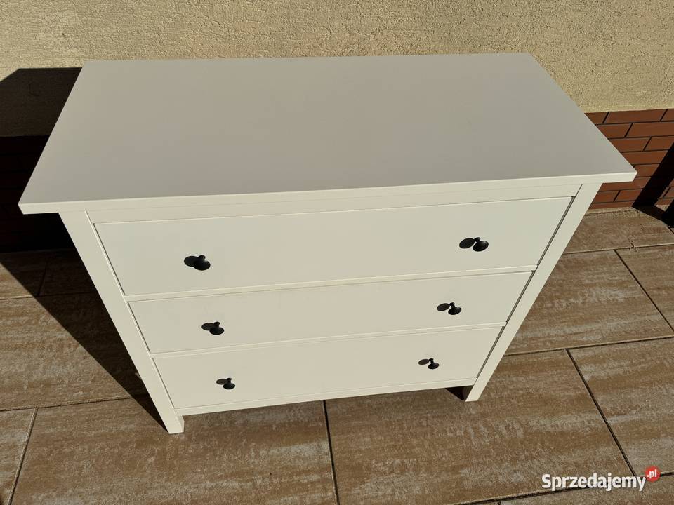 Komoda Hemnes Ikea z szufladami biała szafka mazowieckie Sulbiny