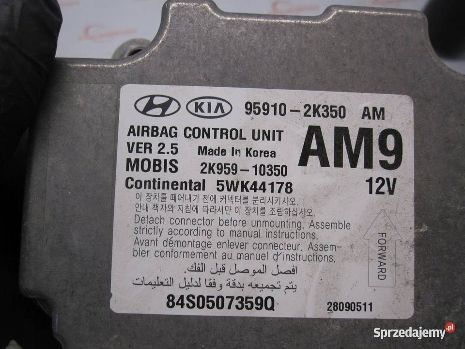 KIA SOUL 09r moduł sensor AIRBAG 959102K350 osobowe