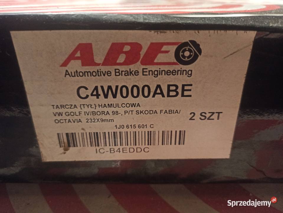 Tarcze hamulcowe 2 C4W000ABE Audi A1 A2 A3 TT osobowe Łódź