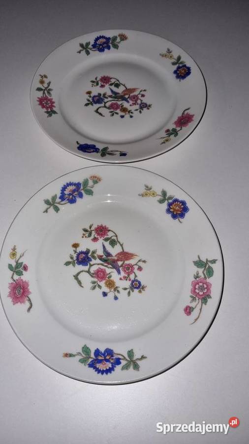Talerze Deserowe Porcelana Francuska 2 sztuki sprzedam
