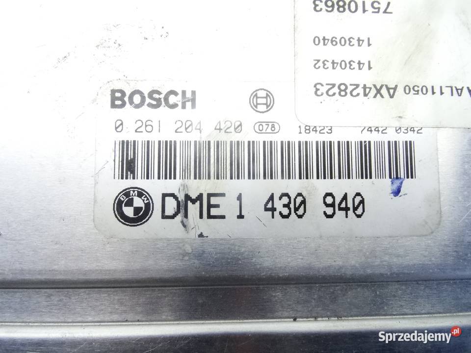 BMW E46 KOMPUTER SILNIKA DME14309940 osobowe Przemęt
