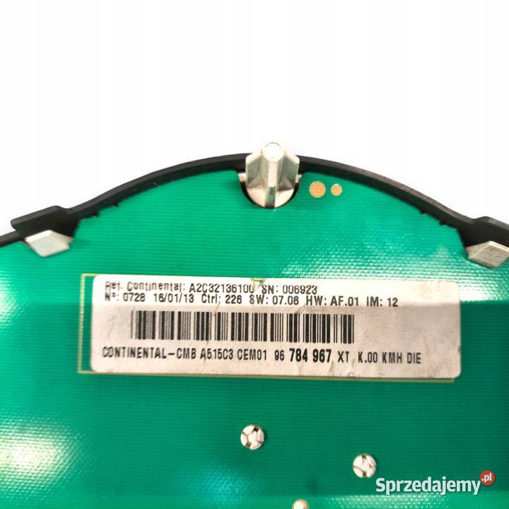 LICZNIK ZEGARY 96784967 XT Citroen DS3 14 16 HDI Chełm