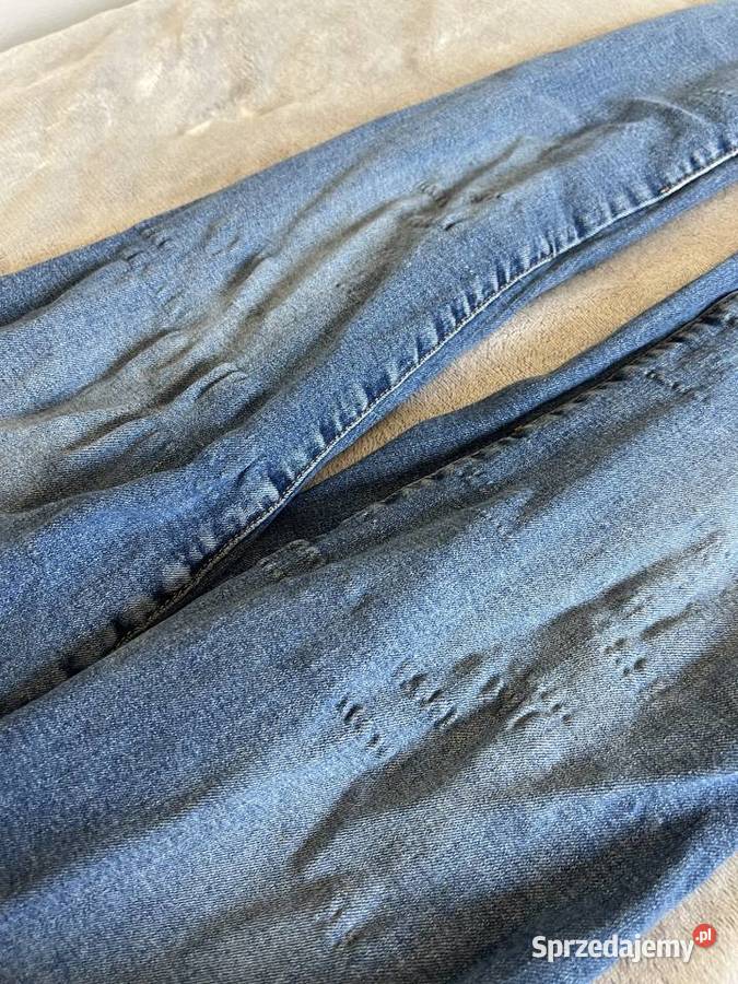 Spodnie jeansy dżinsy skinny rurki niebieskie Jasło sprzedam