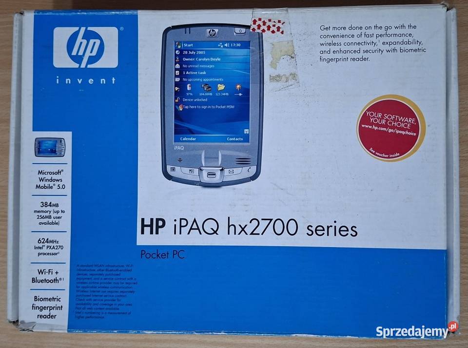 HP iPAQ hx2700 series Pocket PC kompletny zestaw Elektronika Zielona Góra