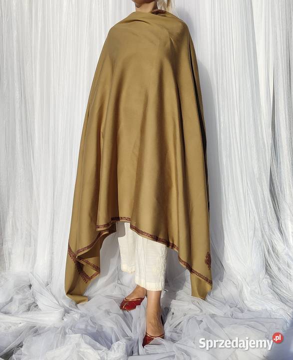 Szal orientalny indyjski haftowany haft paisley Uniseks Szczecin