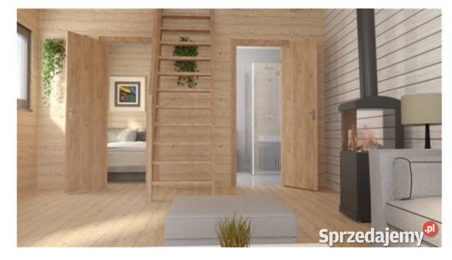 Domek drewniany całoroczny letniskowy 43m8m 1520 podkarpackie Korczyna