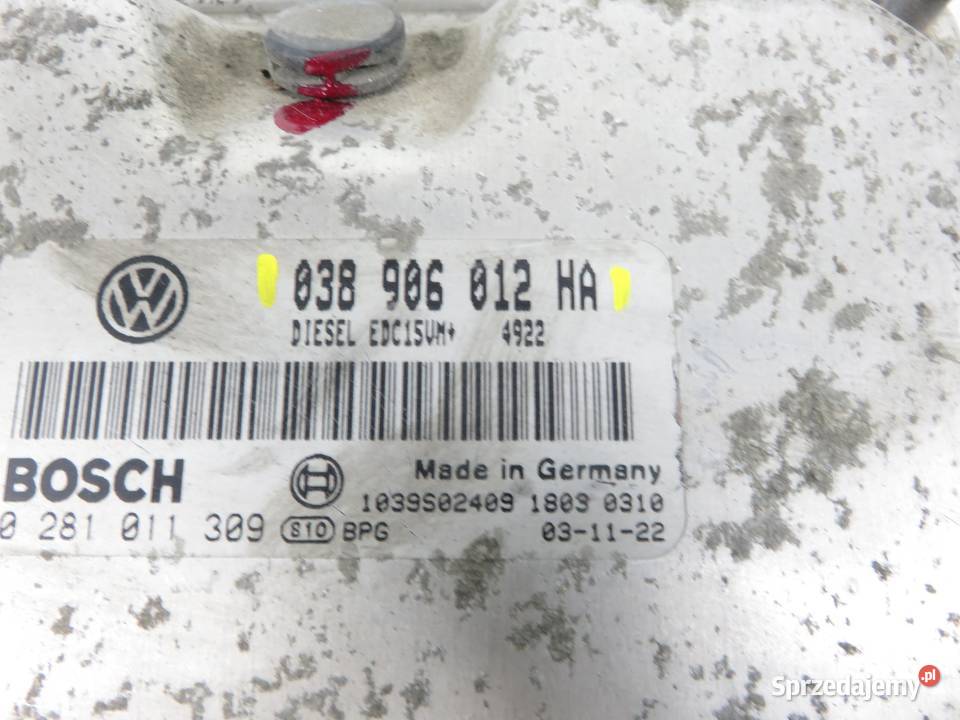 STEROWNIK SKODA OCTAVIA I 19 TDI 038906012HA Komputery