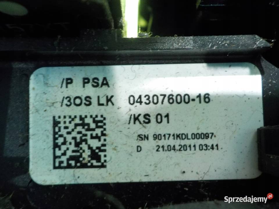 PEUGEOT 3008 I 16 HDI 11r 5D przelacznik osobowe Suków sprzedam