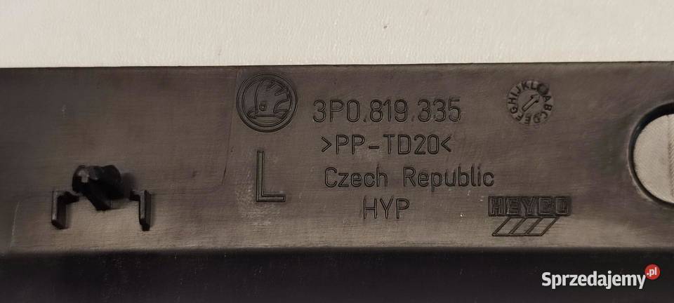SKODA SUPERB 4 OSŁONA BŁOTNIKA LEWA 3P0819335 osobowe dolnośląskie