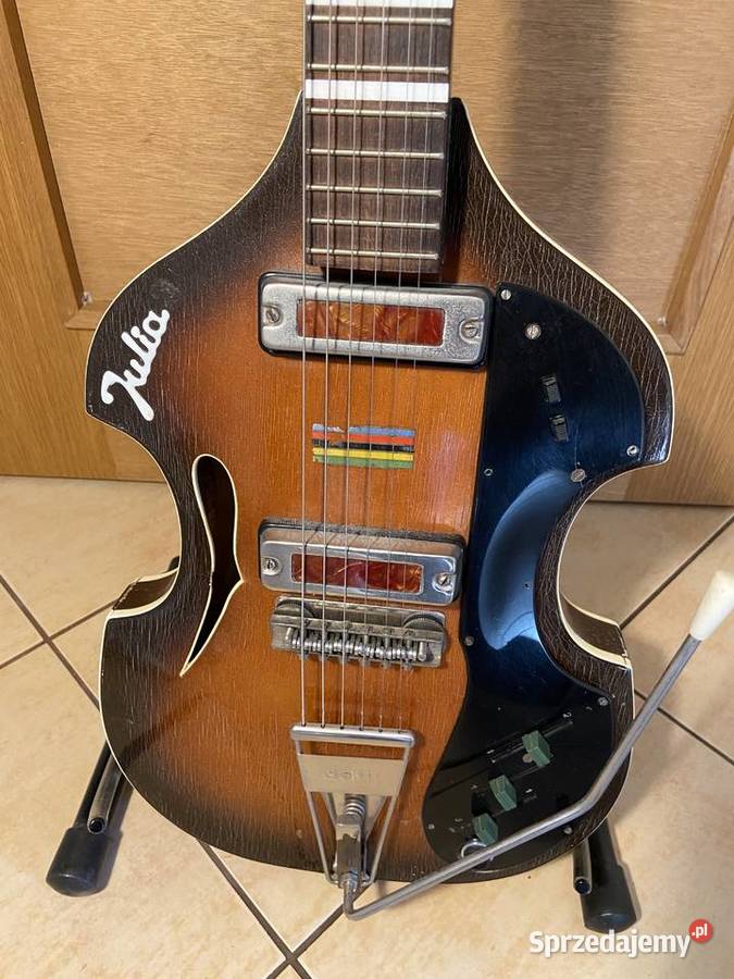 Gitara Defil Julia 2 lata 70 ładna sprawna Gitary i akcesoria Niechorze