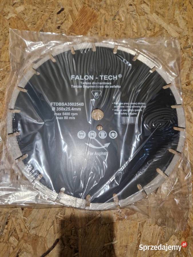 Tarcza diamentowa do asfaltu FalonTech 350x254 m wielkopolskie Głogowa sprzedam