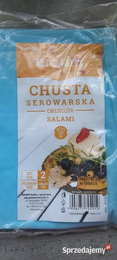 Duża forma serowarska fi18 chusta serowarska Koszalin sprzedam
