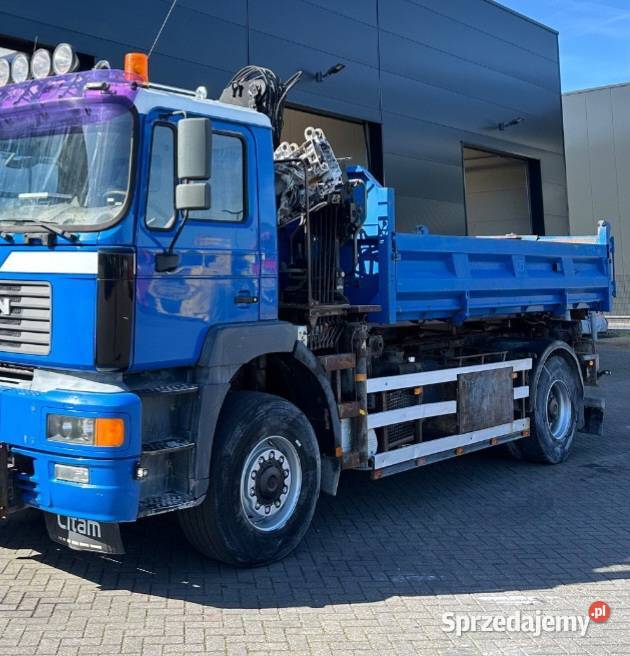 Wywrotka 4x4 z dzwigiem Man mazowieckie